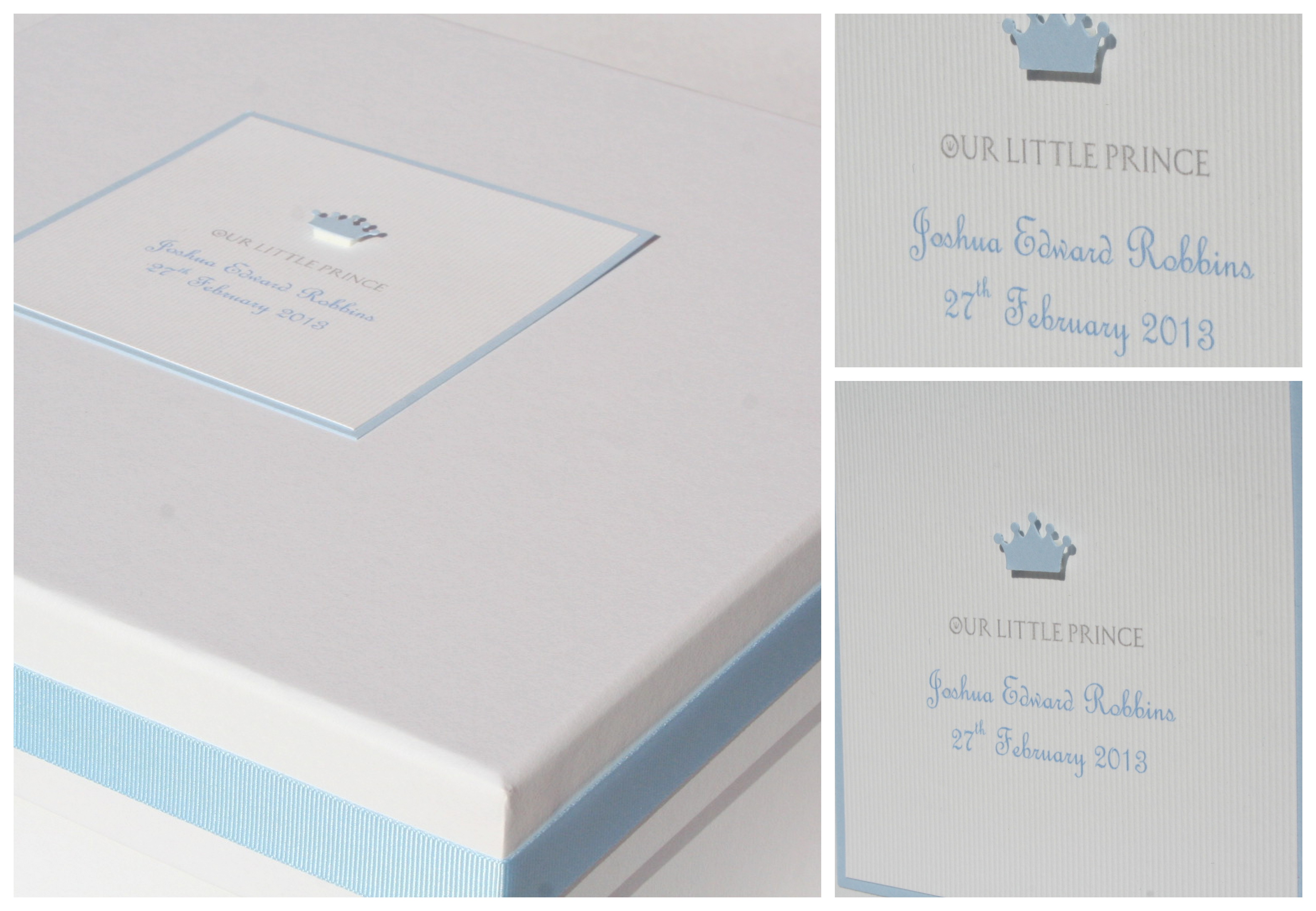 NEW - Baby Keepsake Box - Little Prince